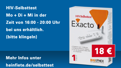 HIV-Selbsttest mit Zahloptionen