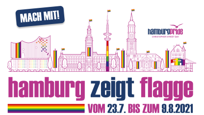 Hamburg zeigt Flagge LOGO 2021